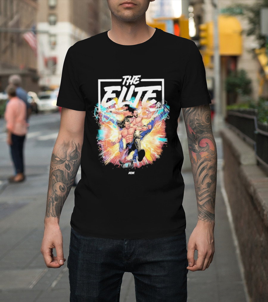 The Elite AEW Dynamic Explosion With Action Heroes T-Shirt