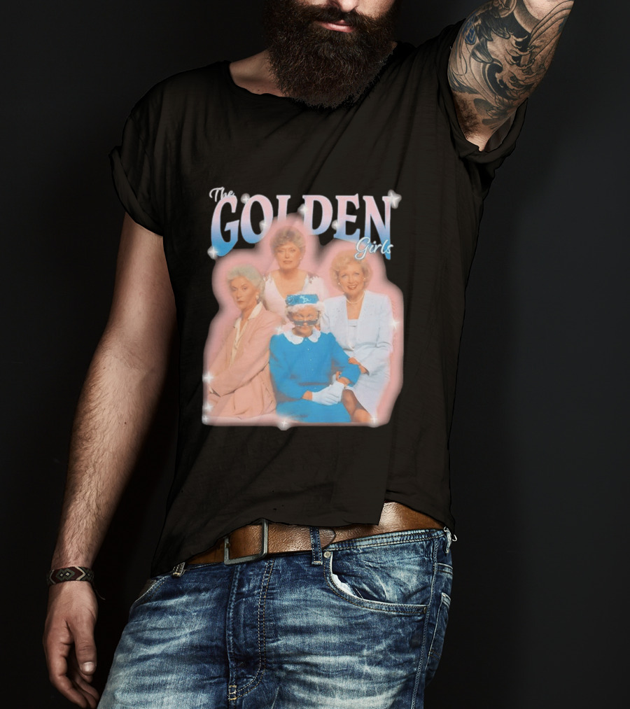 The Golden Girls TV Series Characters With Sparkling Pastel T-Shirt