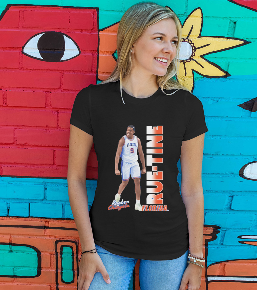Rueben Chinyelu Florida Gators 9 RUE TINE Basketball T-Shirt