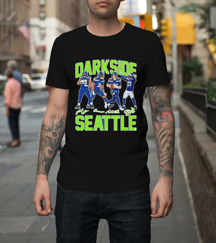 Dark Side Seattle Williams Emmanwori Jones Witherspoon Football Team Players T-Shirt