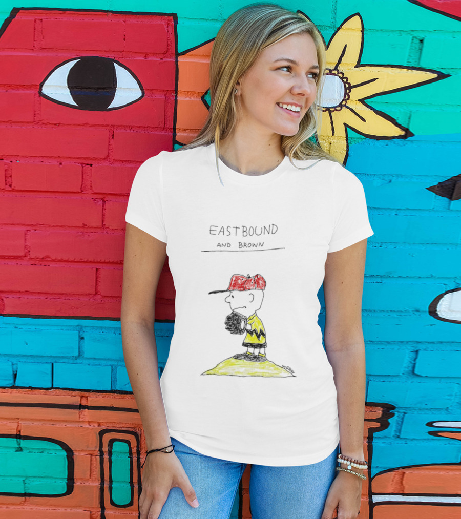 Eastbound And Brown Charlie Comic Baseball Pitcher T-Shirt
