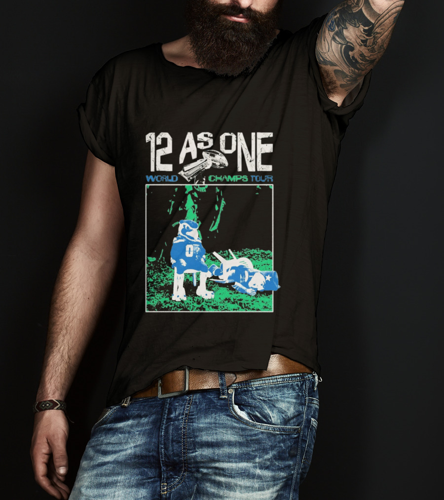 Seattle Seahawks 12 As One World Champs Tour T-Shirt