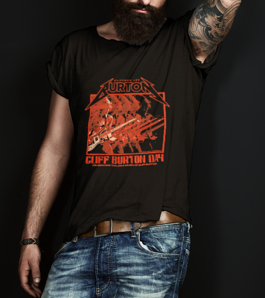 Clifford Lee Burton Cliff Burton Day 2025 Celebrating The Life And Music T-Shirt