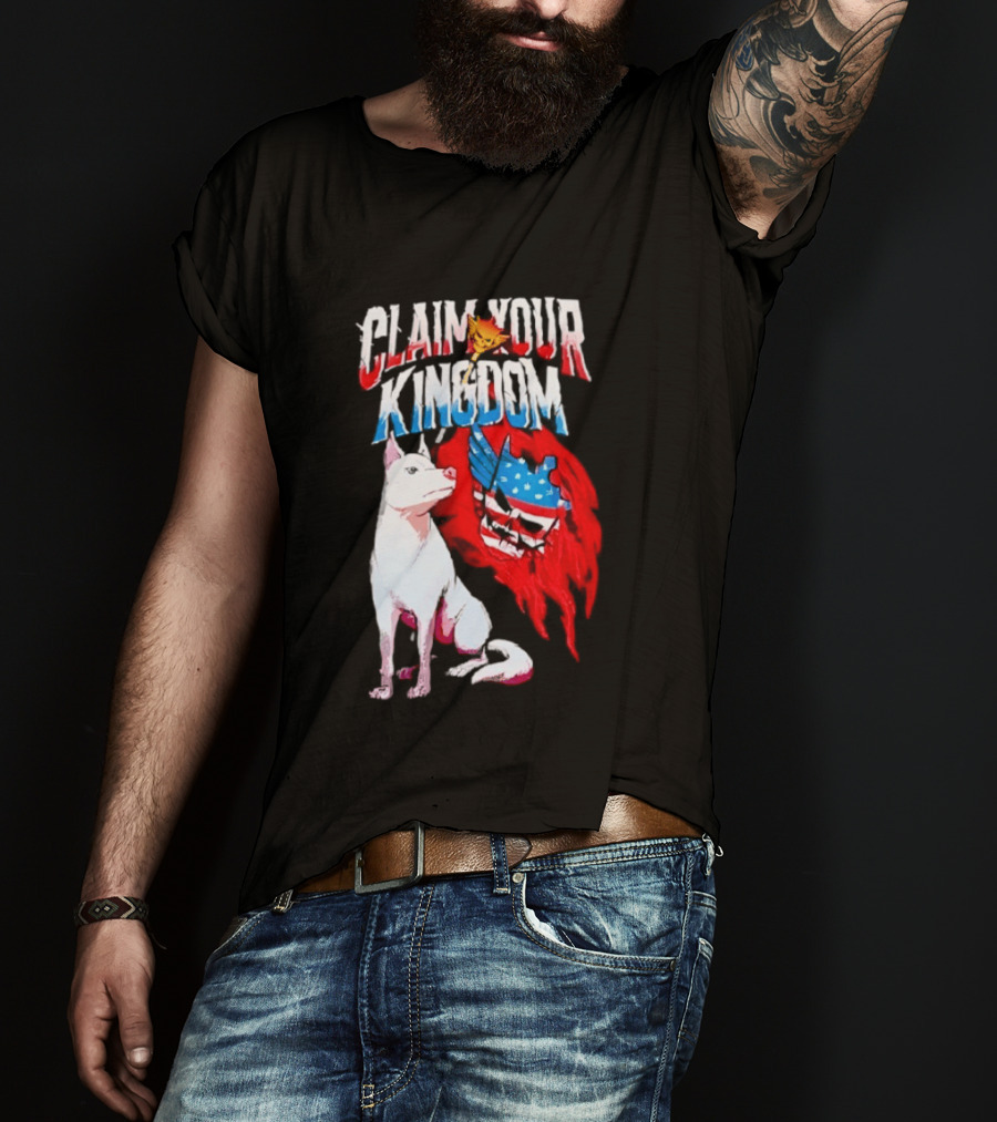 Cody Rhodes Pharaoh Dog Claim Your Kingdom WWE American Flag T-Shirt