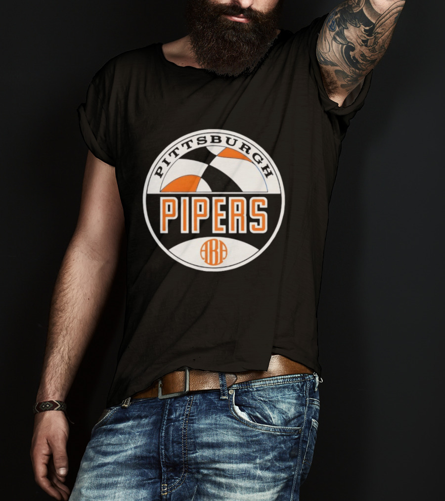 Pittsburgh Pipers ABA Vintage Basketball Team T-Shirt