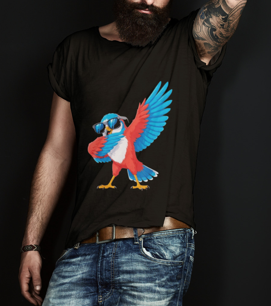 Sea Hawk Bird Dabbing With Sunglasses T-Shirt