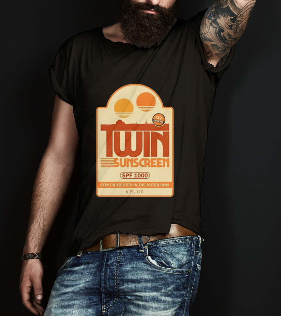 Twin Sunscreen SPF 1000 UV Extreme Stay Protected In The Outer Rim 6 Fl. Oz T-Shirt