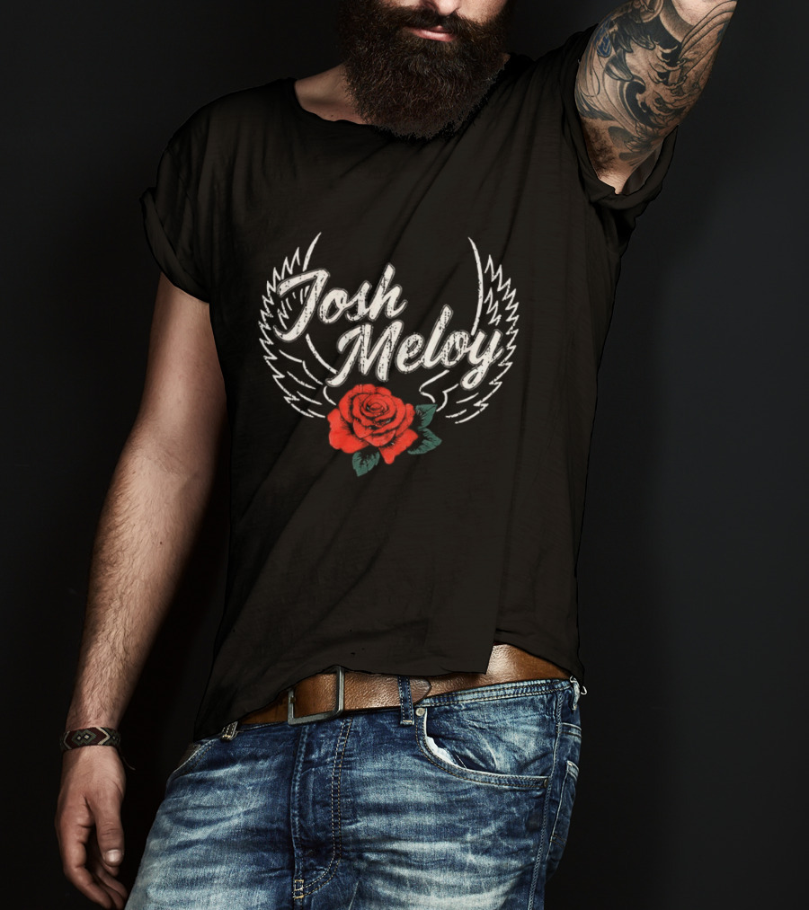 Josh Meloy Wings And Rose T-Shirt
