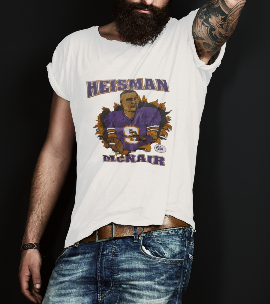 HEISMAN MCNAIR Purple Jersey Football T-Shirt