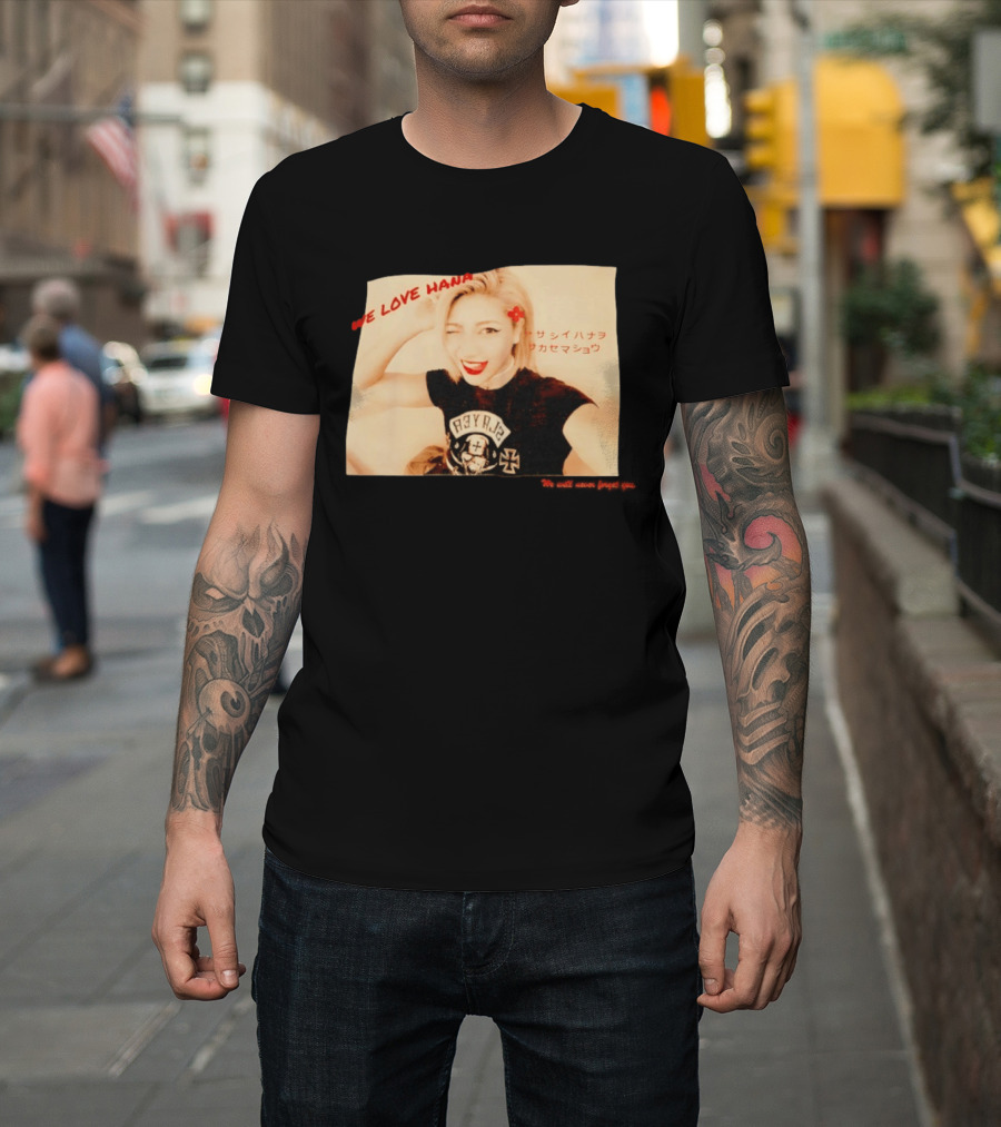 We Love Hana Kimura Punk Style Photo T-Shirt