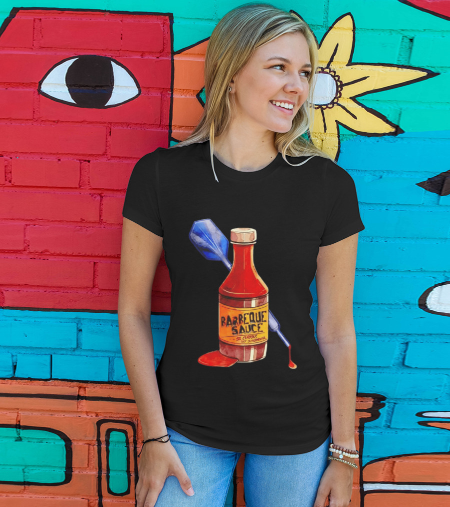 Barbecue Sauce Be Curious Not Judgmental Darts Bottle T-Shirt