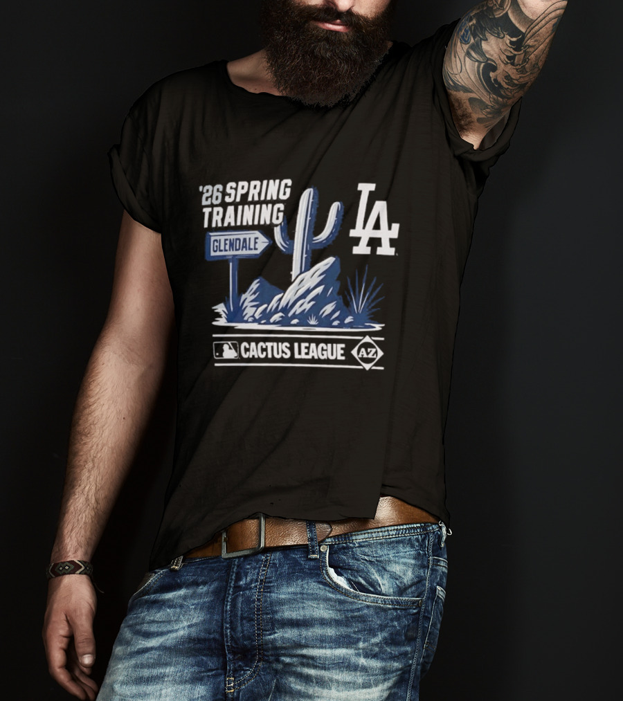 Los Angeles Dodgers 2026 Spring Training Glendale Cactus League MLB T-Shirt