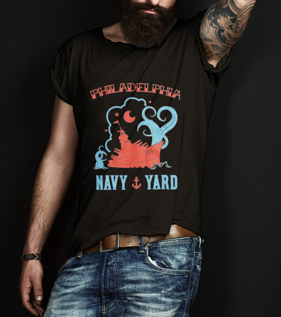 Philadelphia Phillies Navy Yard Anchor Ship T-Shirt