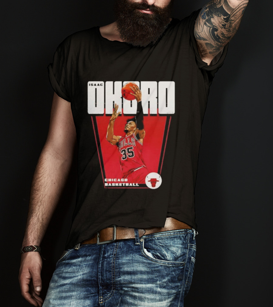 Chicago Basketball Okoro 35 Bulls Dunk T-Shirt