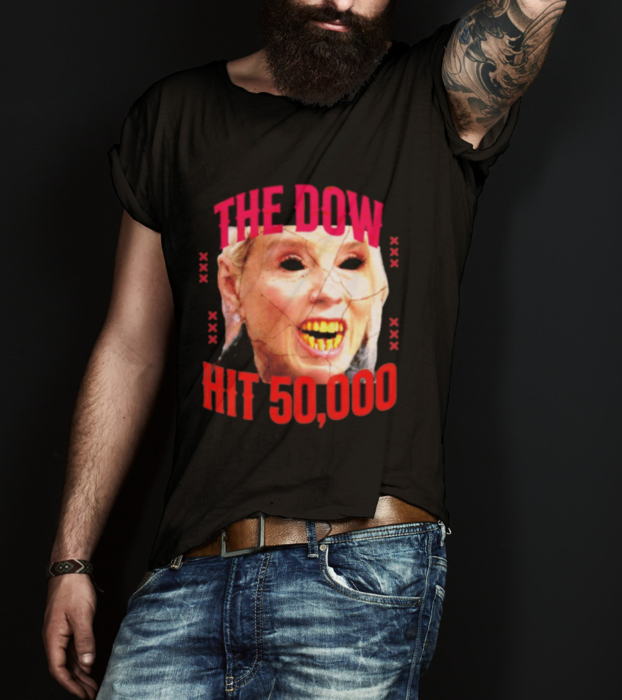 Pam Bondi The Dow Hit 50 000 Protest Epstein Files T-Shirt