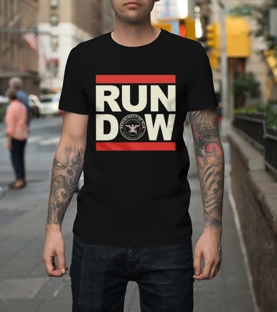 RUN DOW Department of War Trump Seal T-Shirt