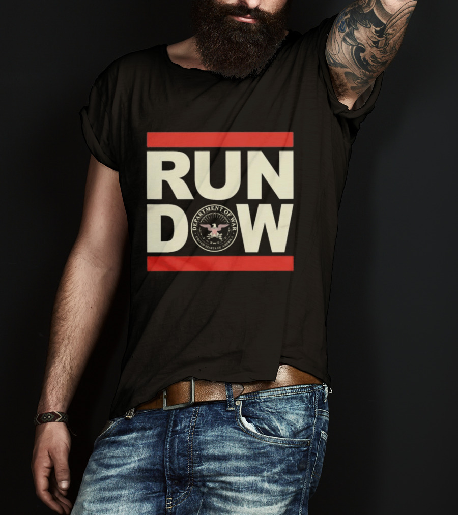RUN DOW Department Of War Trump Seal T-Shirt