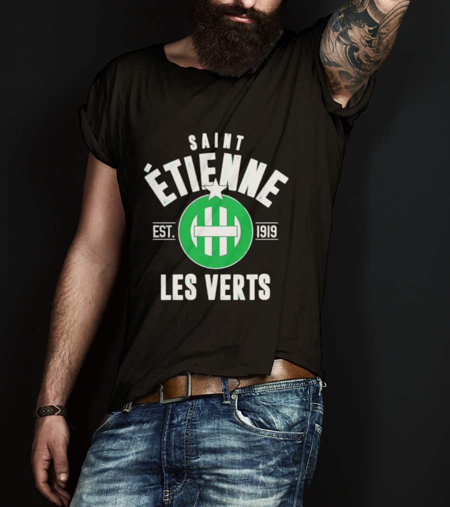 Saint Étienne Established 1919 Les Verts Soccer Heritage T-Shirt