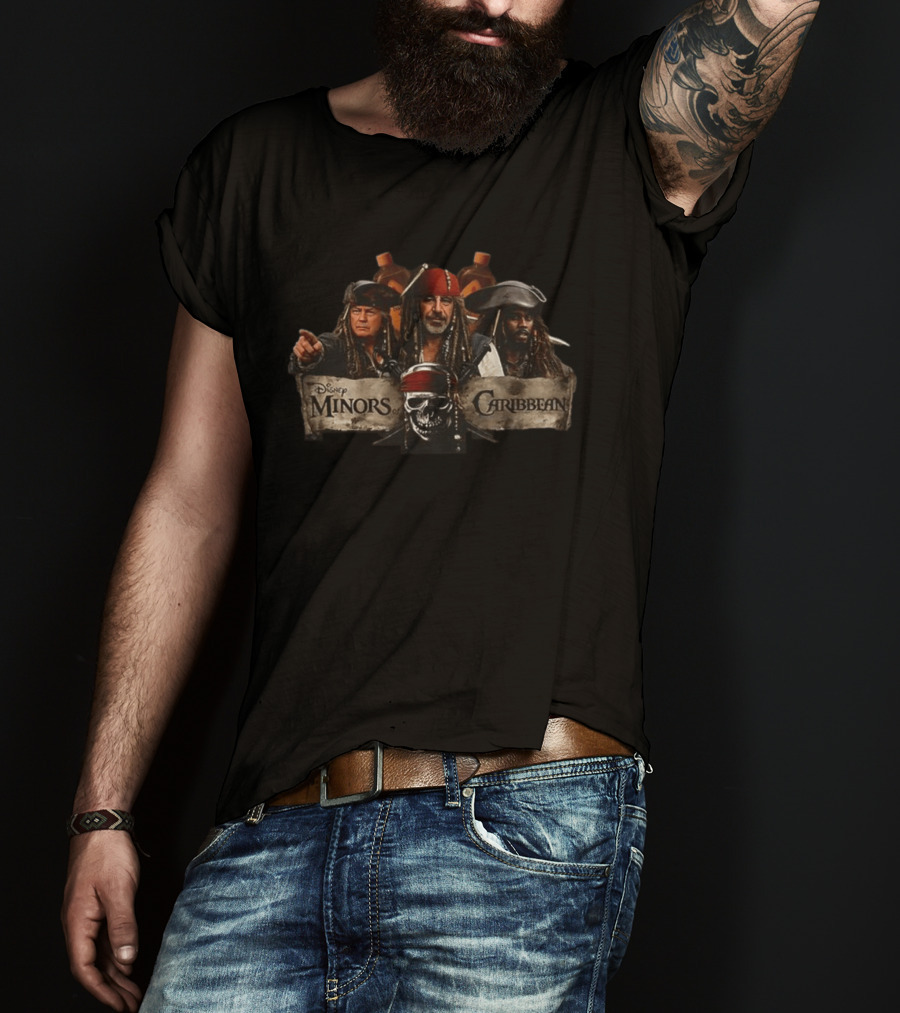 Disney Minors Of Caribbean Skulls And Pirates T-Shirt