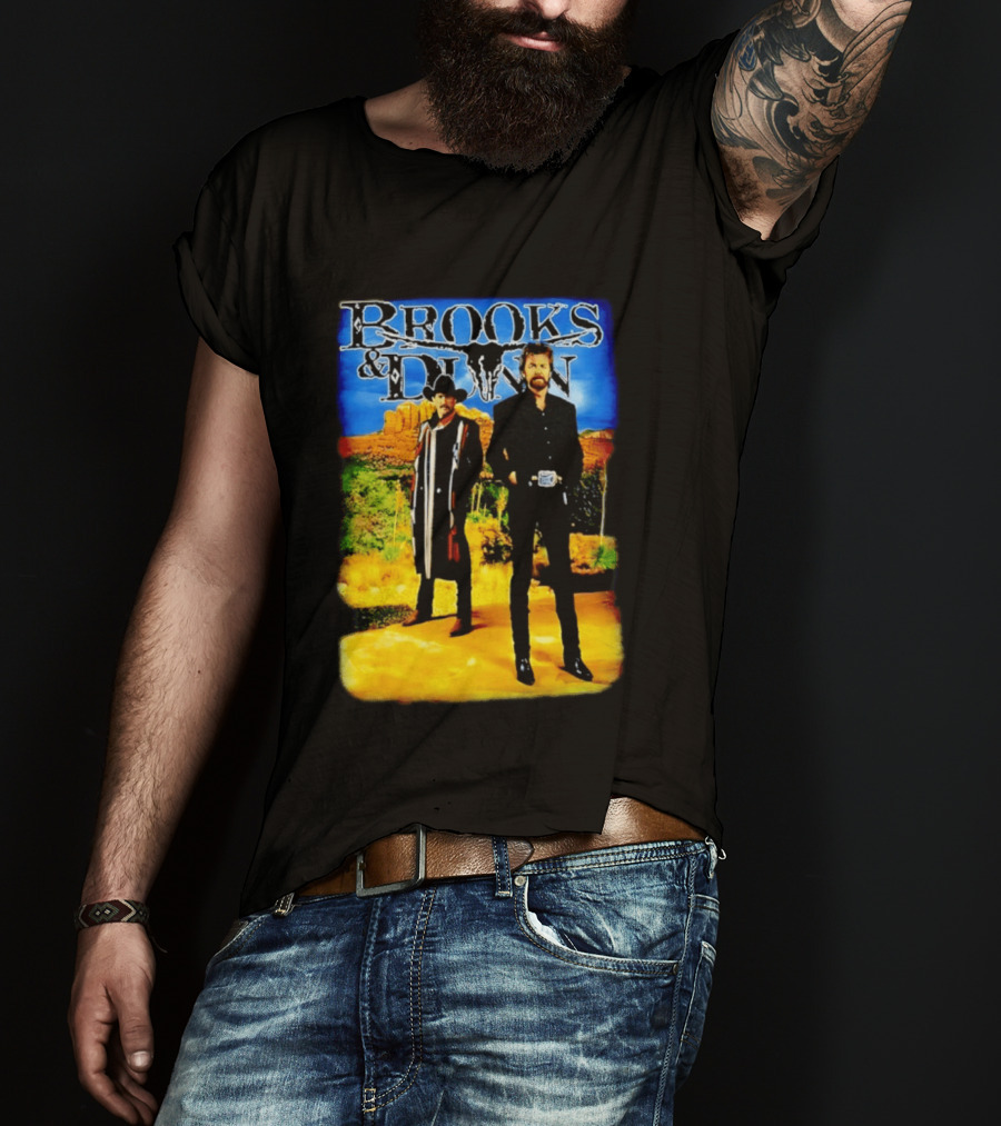 Brooks And Dunn Western Style Desert T-Shirt