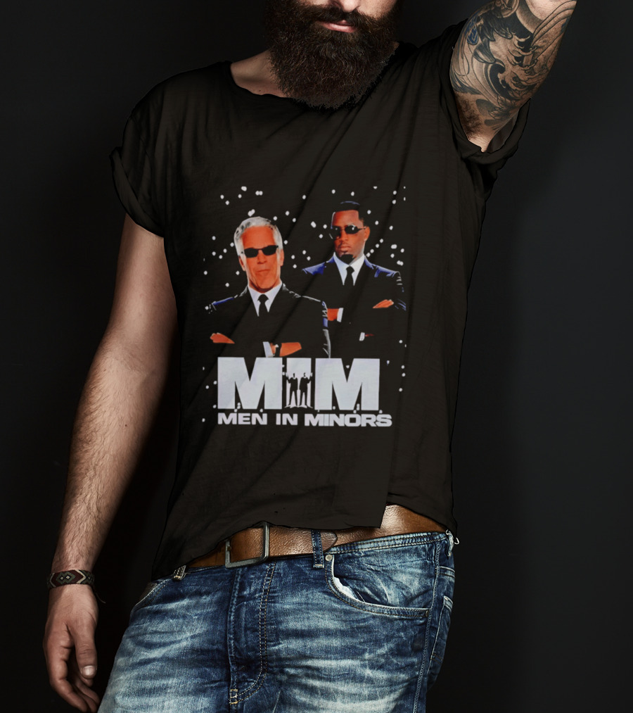 Men In Minors MIM Jeffrey Epstein Sean Combs T-Shirt