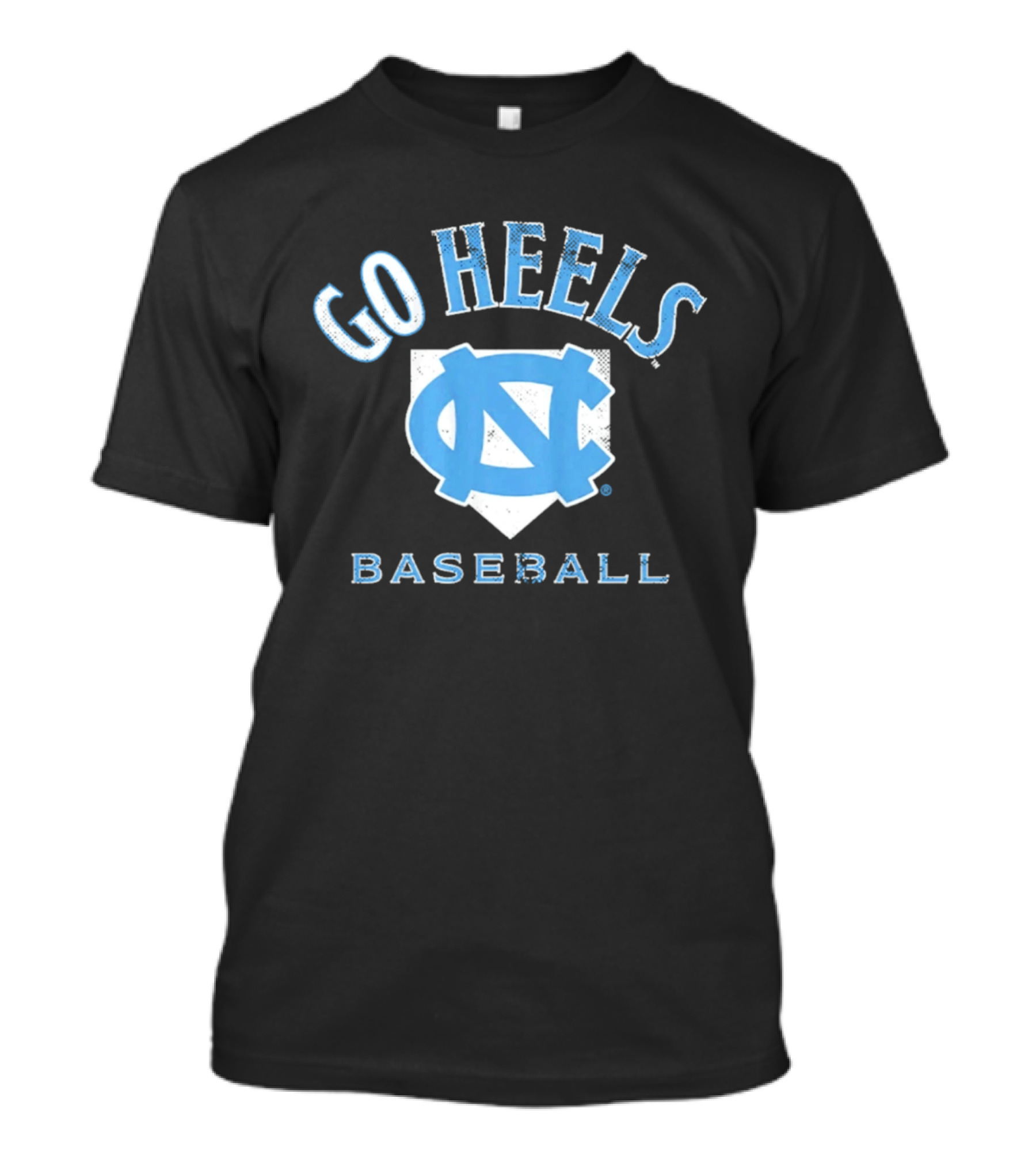 UNC Tar Heels Baseball Go Heels Home Plate T-Shirt