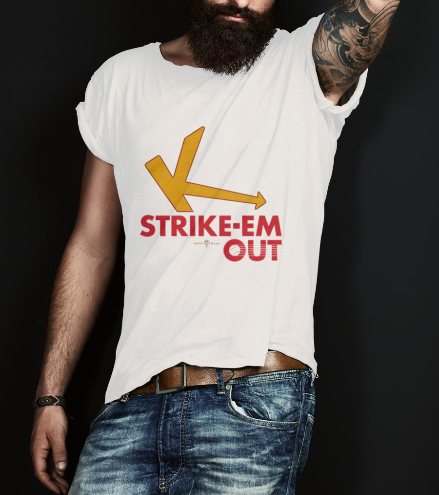 Strike Em Out Arrow CJ Beatt Baseball T-Shirt