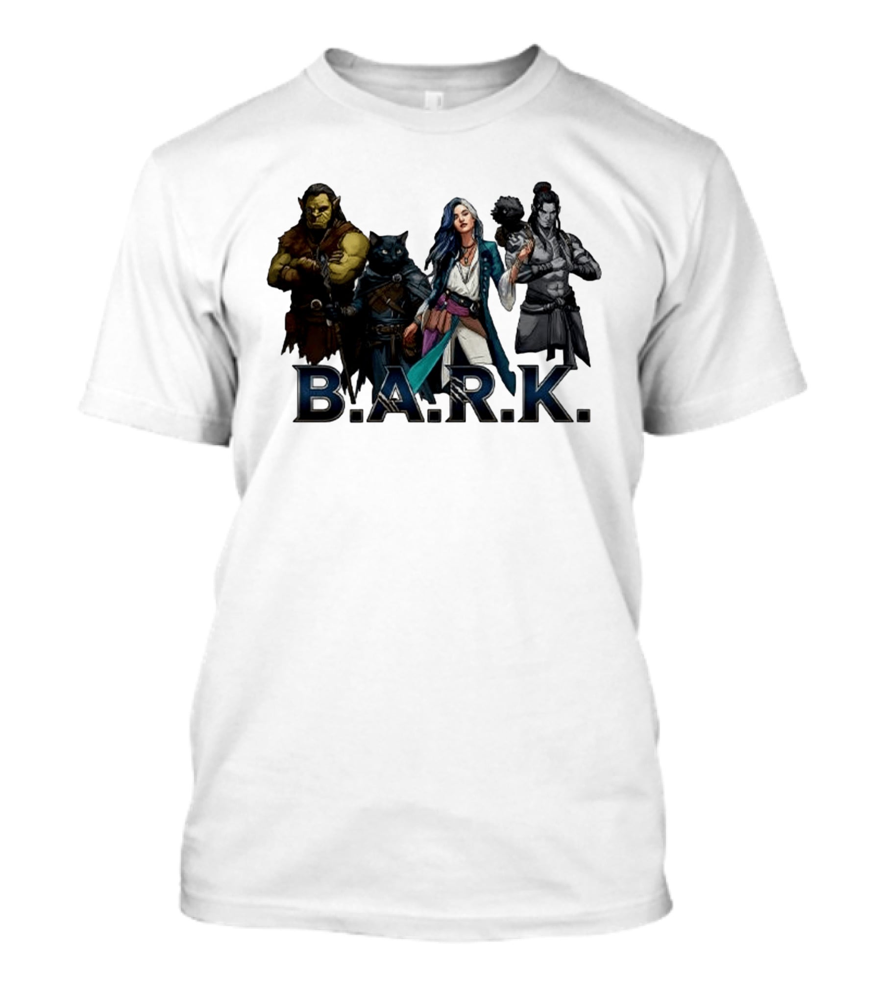B.A.R.K. Tyranny Of Dragons Fantasy Character Ensemble T-Shirt