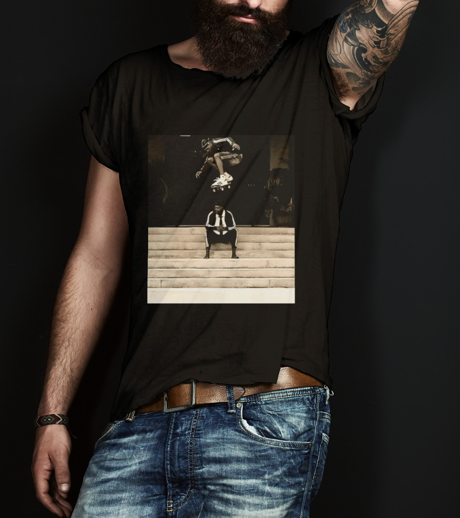 Bad MFs Tyshawn And Samuel L In Adidas Skateboard Jump Scene T-Shirt