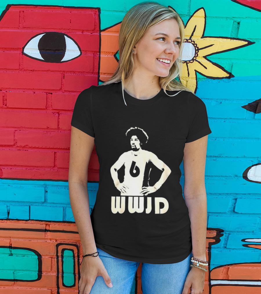 Julius Erving Number 6 WWJD What Would Julius Do T-Shirt