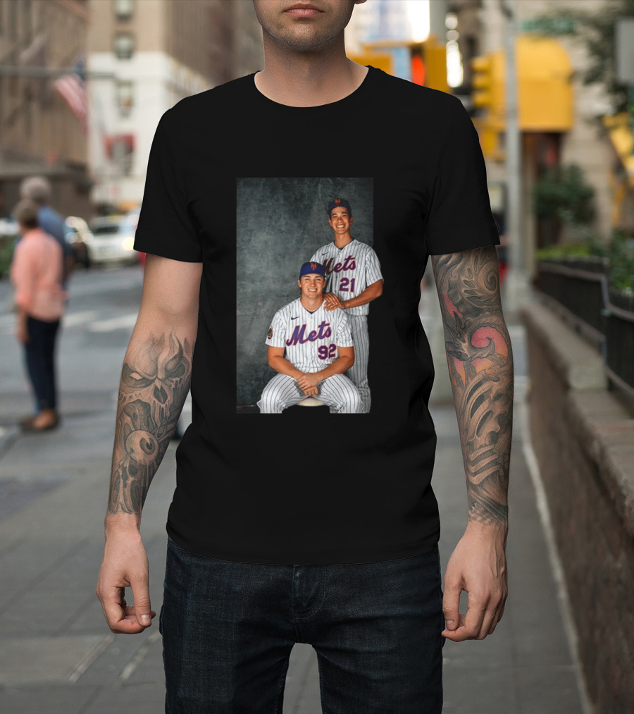 New York Mets Jonathan Pintaro Jonah Tong Step Brother Team Players T-Shirt