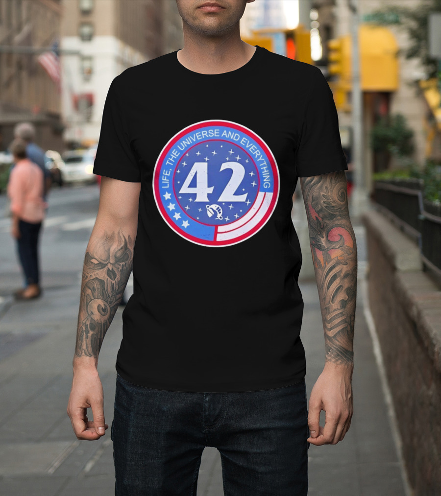 Life The Universe And Everything 42 Hitchhiker's Guide To The Galaxy T-Shirt