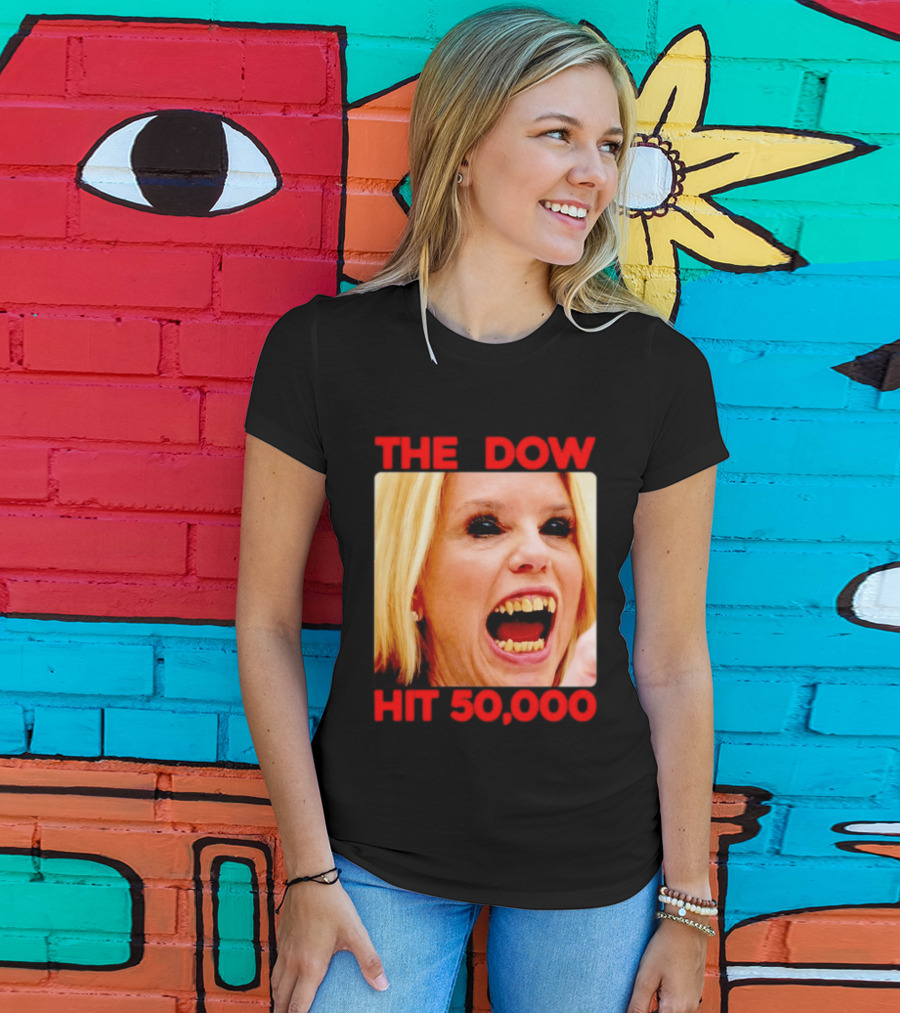 The Dow Hit 50000 Teeth Blonde Woman T-Shirt