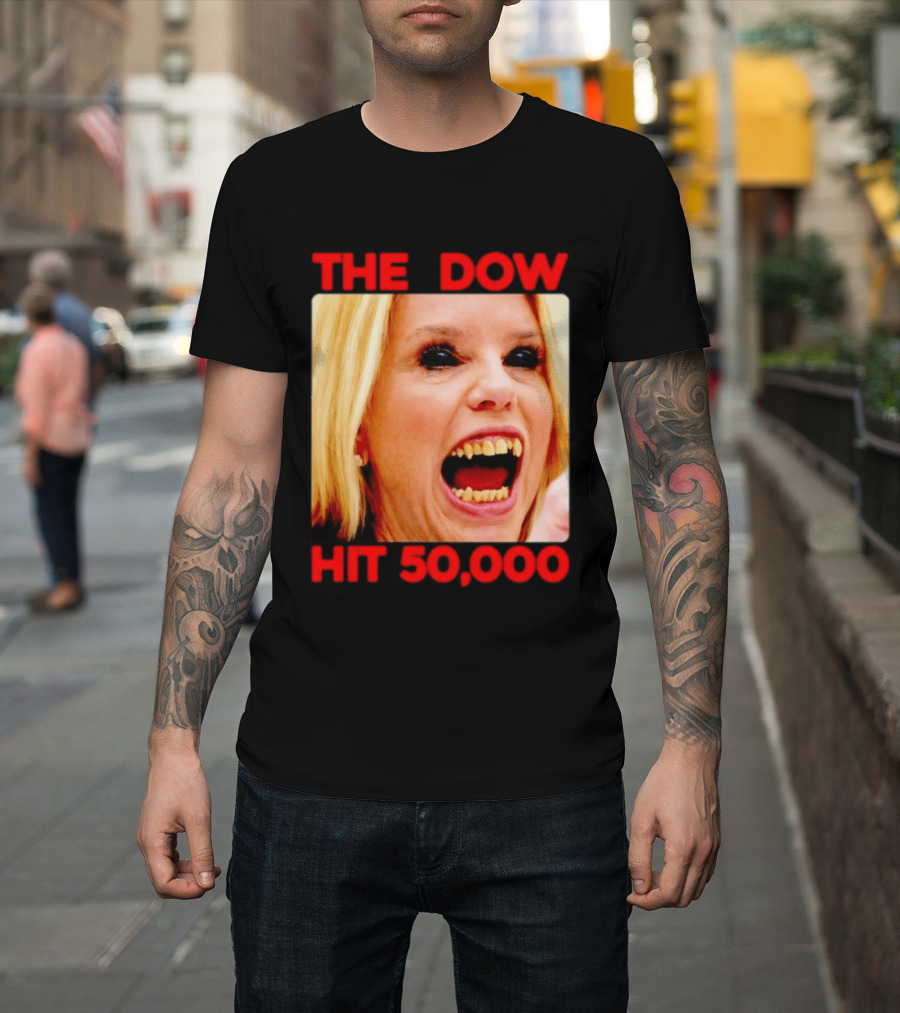 The Dow Hit 50000 Teeth Blonde Woman T-Shirt