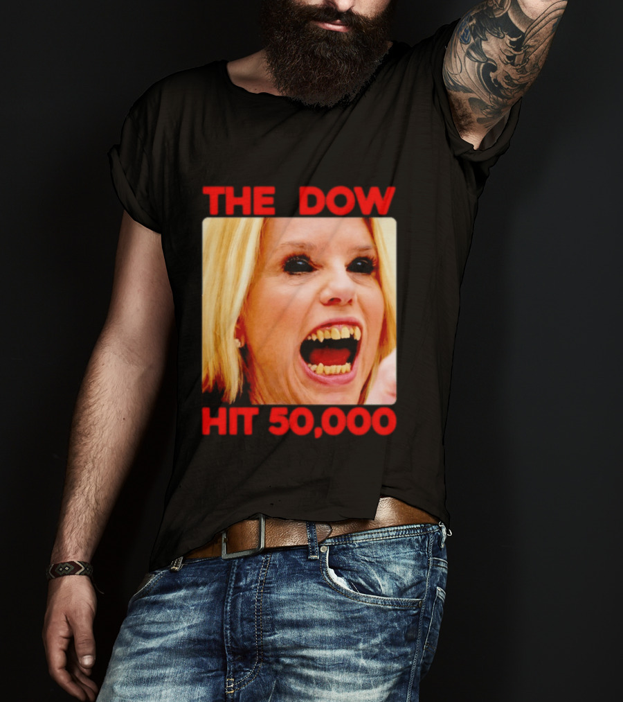 The Dow Hit 50000 Teeth Blonde Woman T-Shirt
