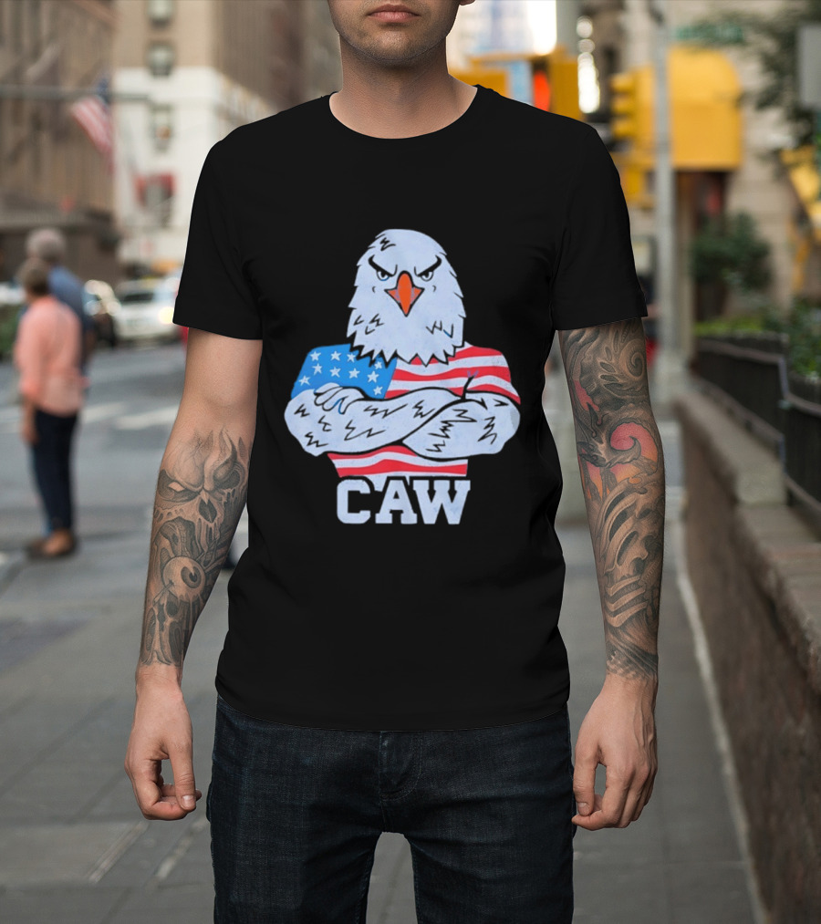 Eagle Caw American Flag Stars And Stripes T-Shirt