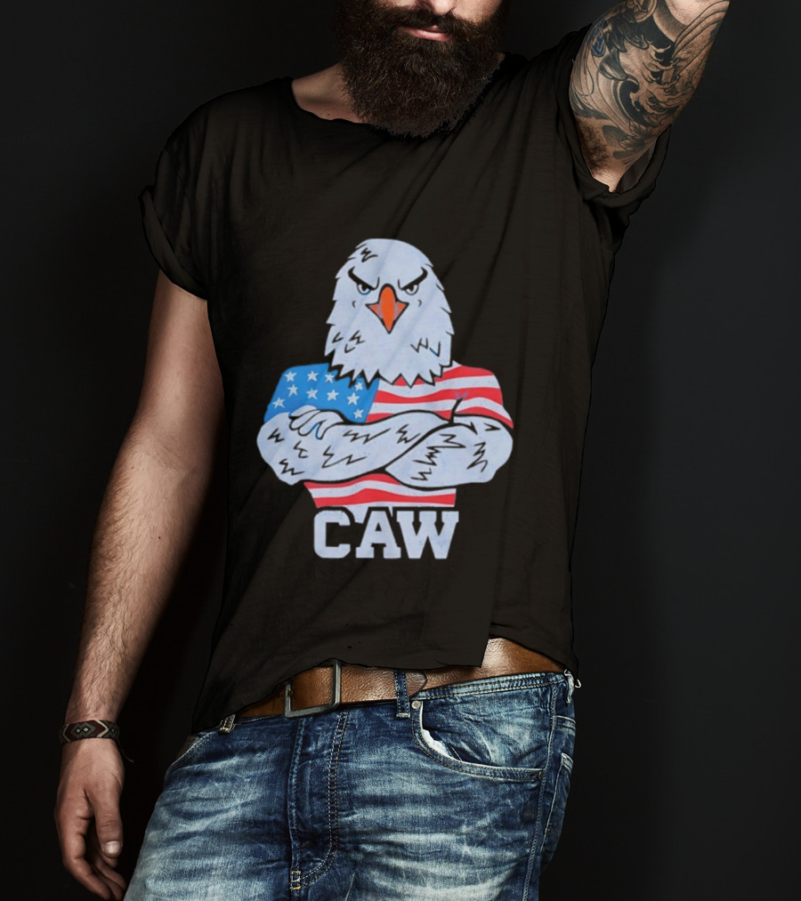 Eagle Caw American Flag Stars And Stripes T-Shirt