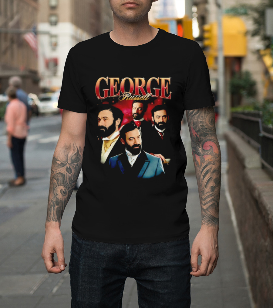 GEORGE Russell Vintage Style Portraits T-Shirt