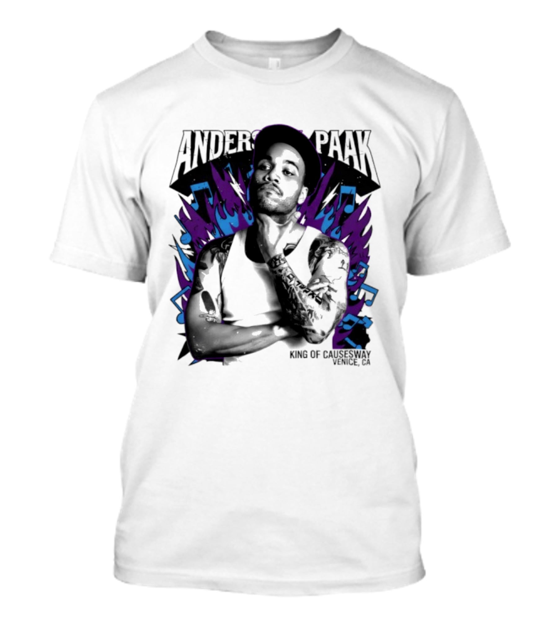 Anderson Paak King Of Causeway Venice CA T-Shirt