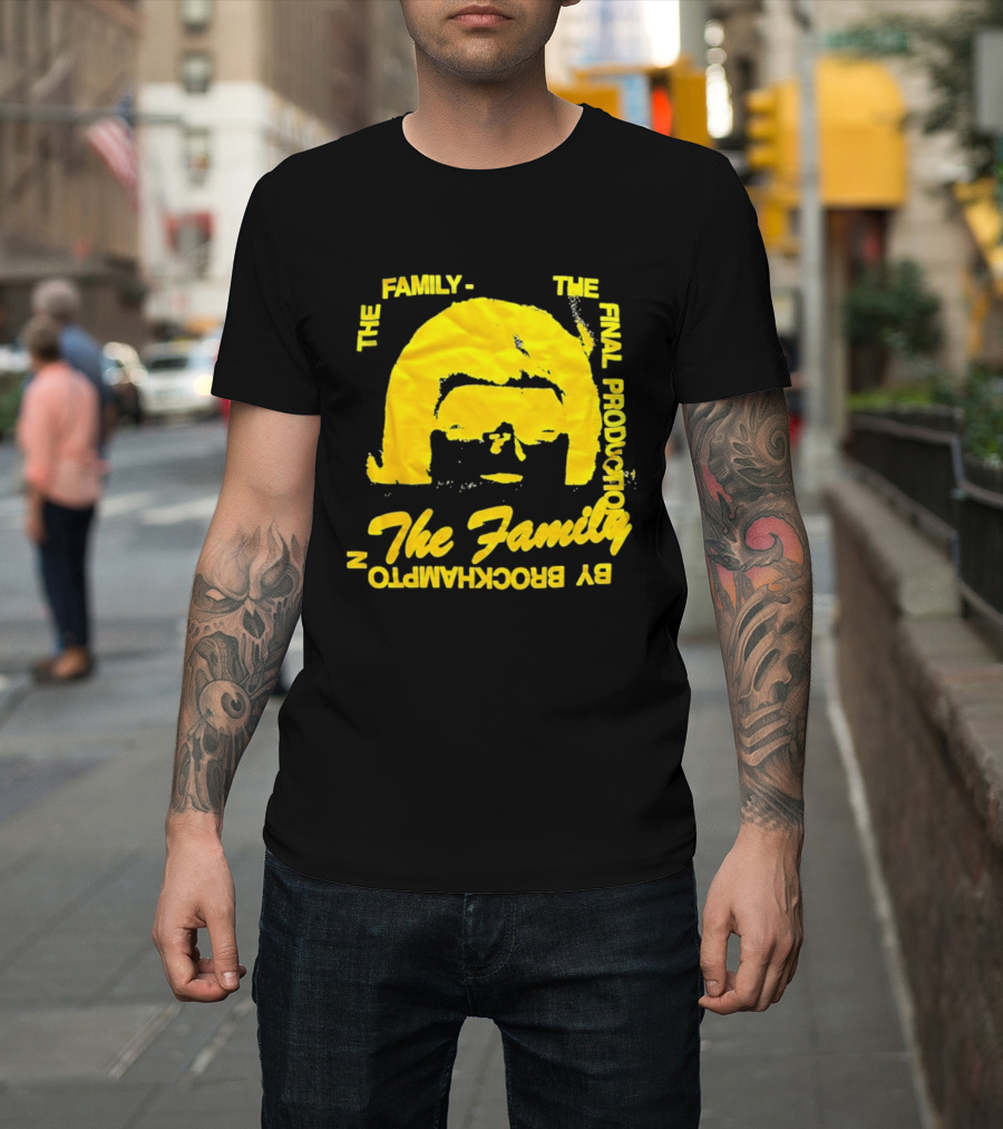 The Family The Final Production By Brockhampton Face Silhouette Yellow T-Shirt