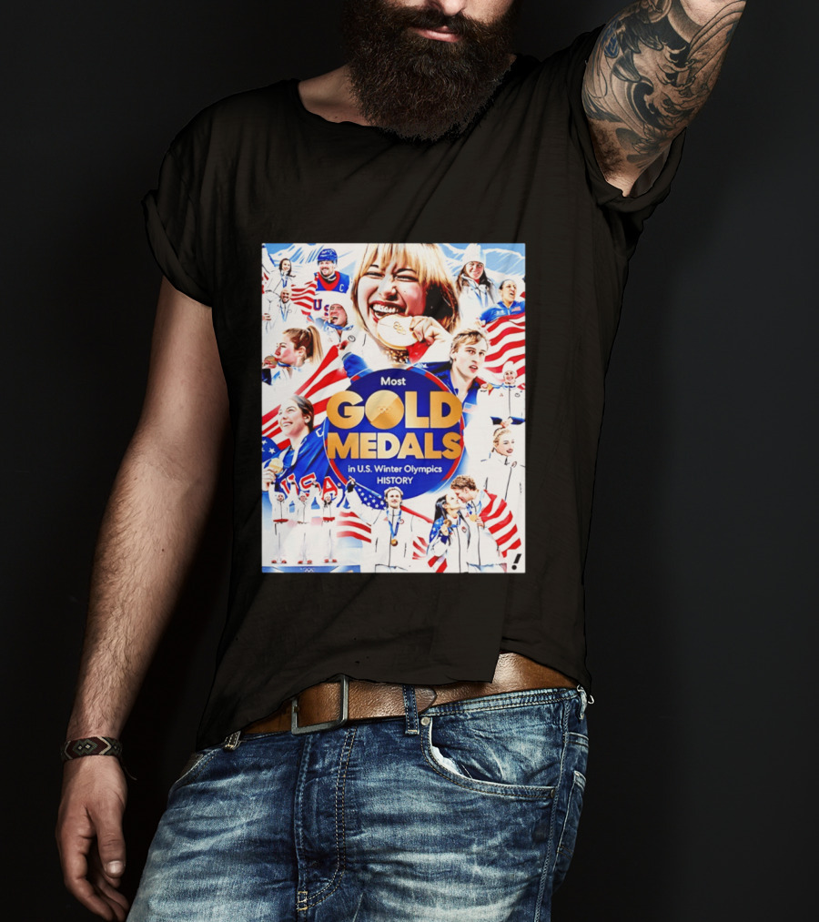 Most Gold Medals In U.S. Winter Olympics History 2026 T-Shirt