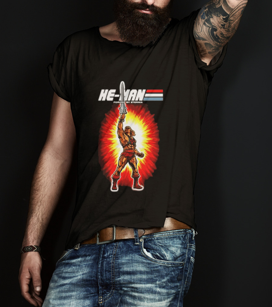 He Man Forged By Eternia Masters Of The Universe Power Sword Blast T-Shirt