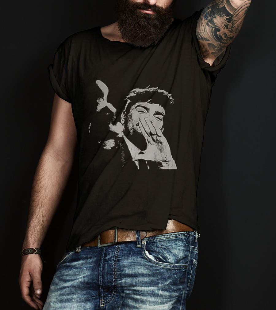 Trending Fuentes Wanghaf Grayscale Expression T-Shirt