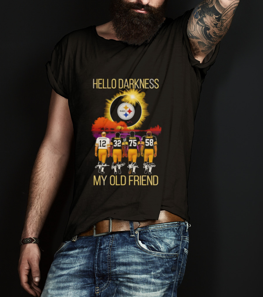 Pittsburgh Steelers Players Hello Darkness My Old Friend T-Shirt