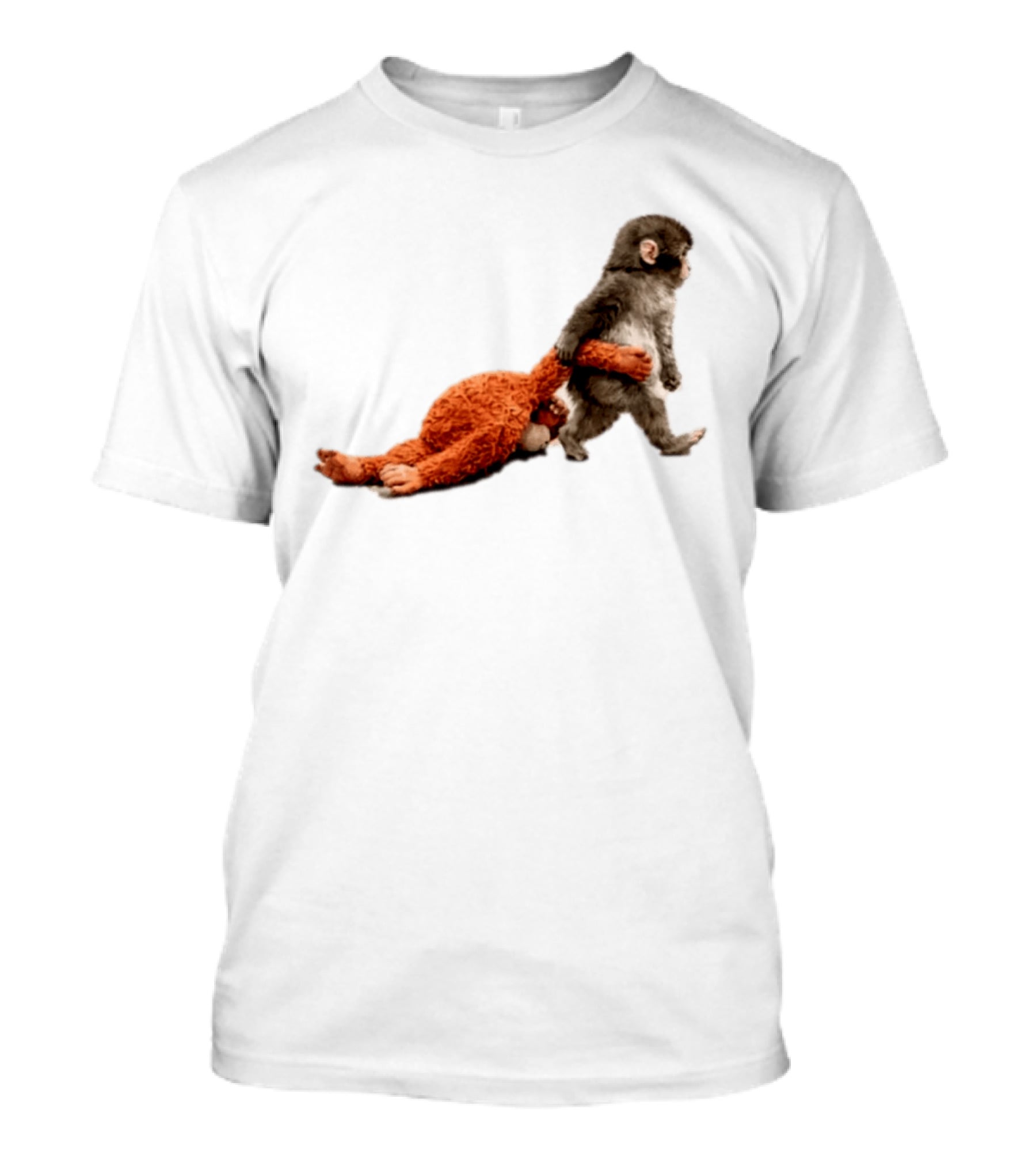 Punch The Monkey Baby Monkey Dragging Toy T-Shirt