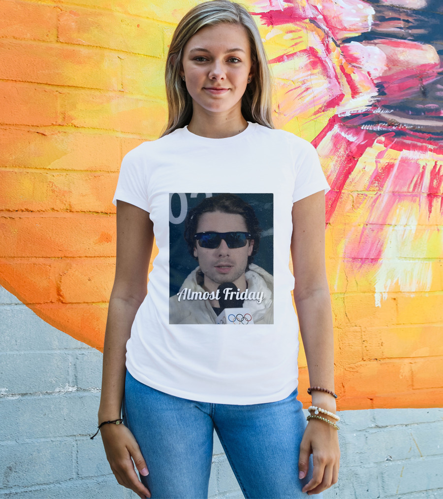 Quinn Hughes Almost Friday Olympics Sunglasses Interview T-Shirt