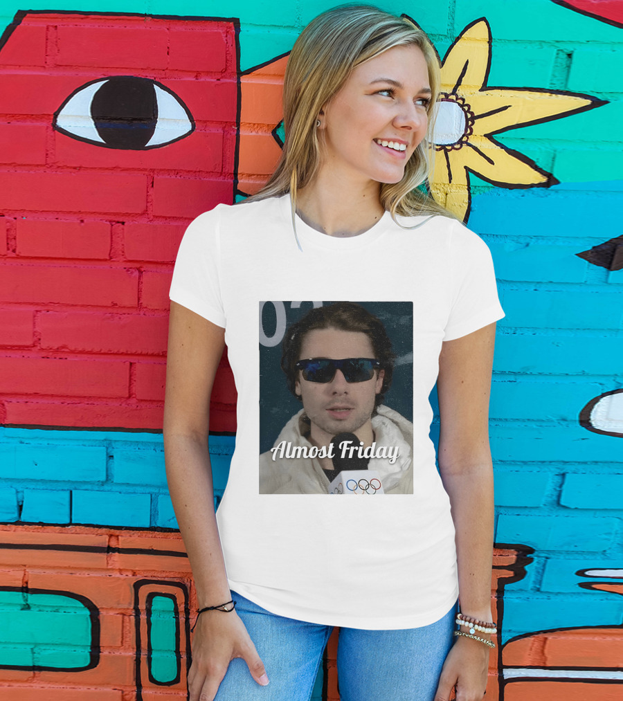 Quinn Hughes Almost Friday Olympics Sunglasses Interview T-Shirt
