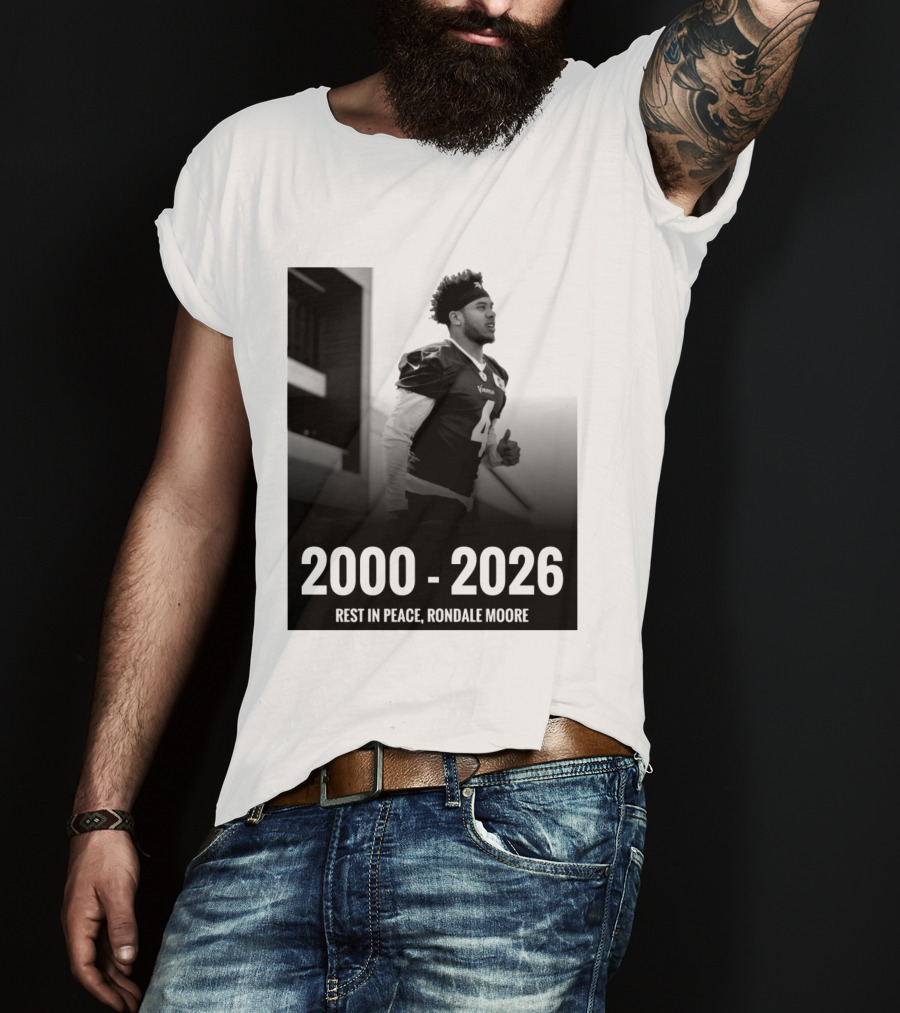 Rest In Peace Rondale Moore 2000 2026 Minnesota Vikings T-Shirt