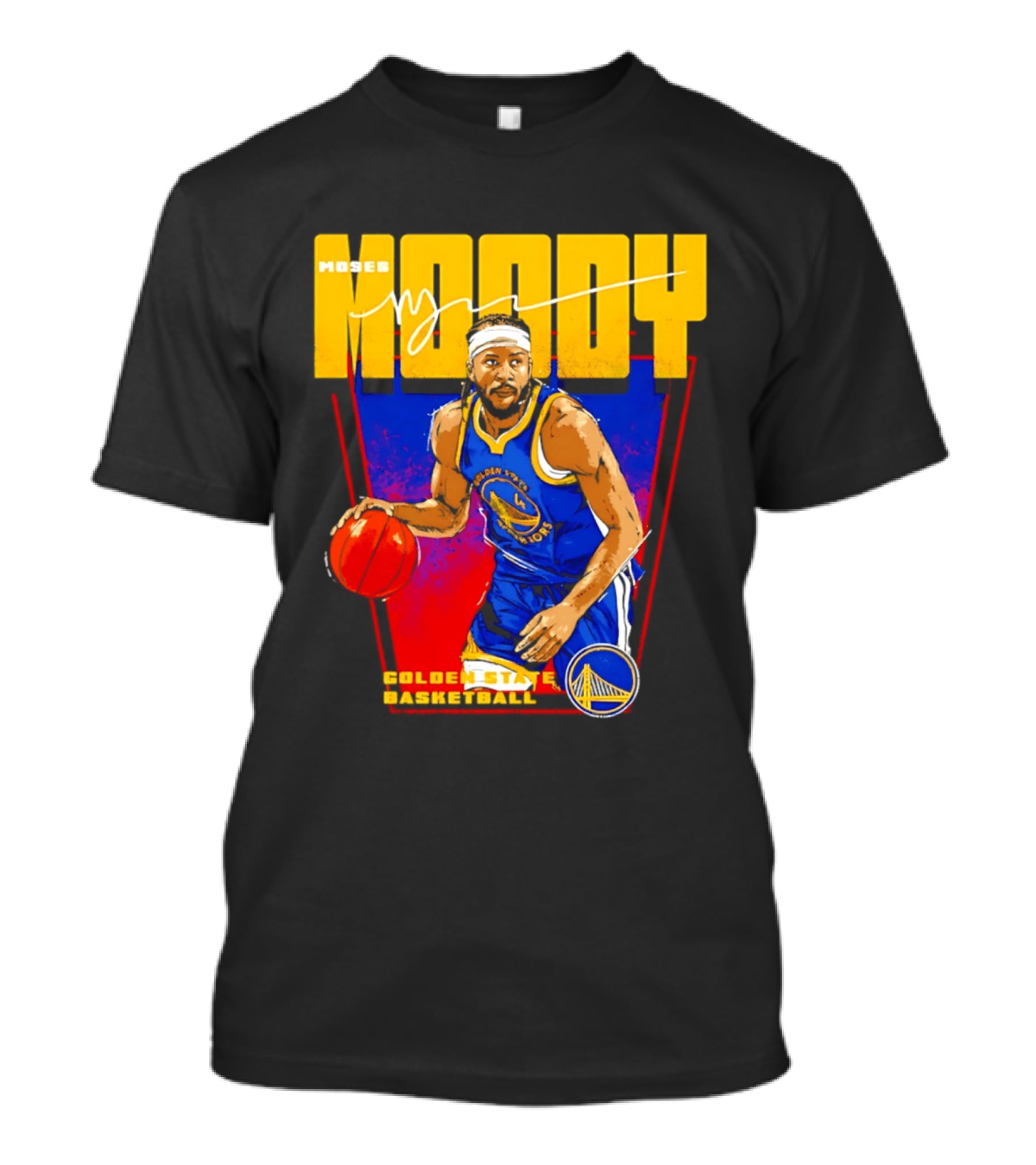 Moses Moody Golden State Warriors Basketball T-Shirt