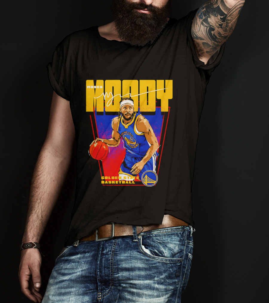 Moses Moody Golden State Warriors Basketball T-Shirt